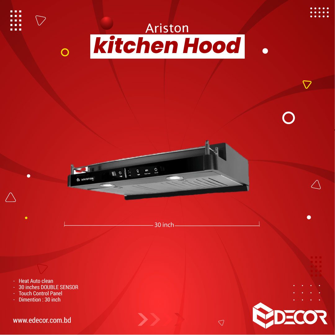 MODERN KITCHEN HOOD,installed above a stove or cooktop in a kitchen