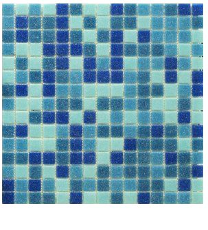 Glass Mosaic Tiles, Blue, Green, Paste & Mixed Color,Made of tiny pieces of glass (and occasionally stone and metal)
