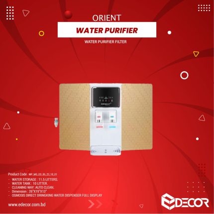 Water Purifier Filter Yellow ORIENT OSMOSIS DIRECT DRINGKING WATER DISPENSER FULL DISPLAY